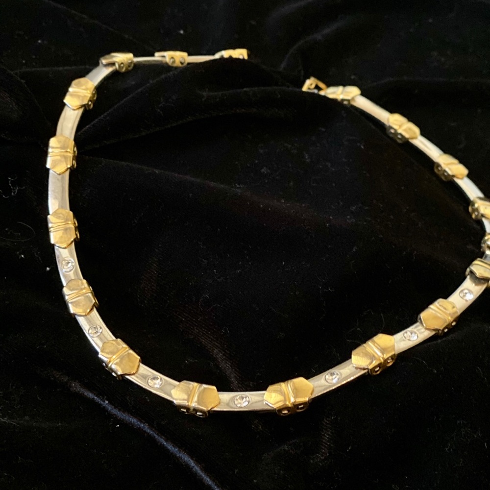 Beautiful gold and silver choker